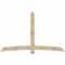 Ekena Millwork Bellingham Rough Sawn Timber Gable Bracket, Douglas Fir, 96"W x 60"H x 2"D x 6"F, 15/12 Pitch GBW096X60X0206BEL00RDF - alternate 1